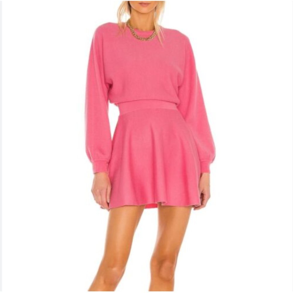 Alice + Olivia Murray Fit Flare Dress in Calypso Pink - NWT